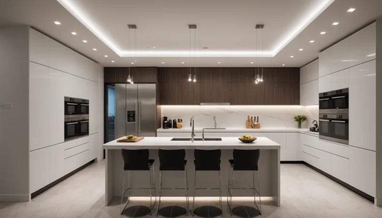 faux plafond cuisine spot