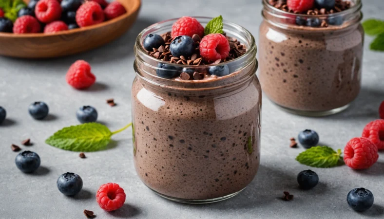 pudding chia chocolate