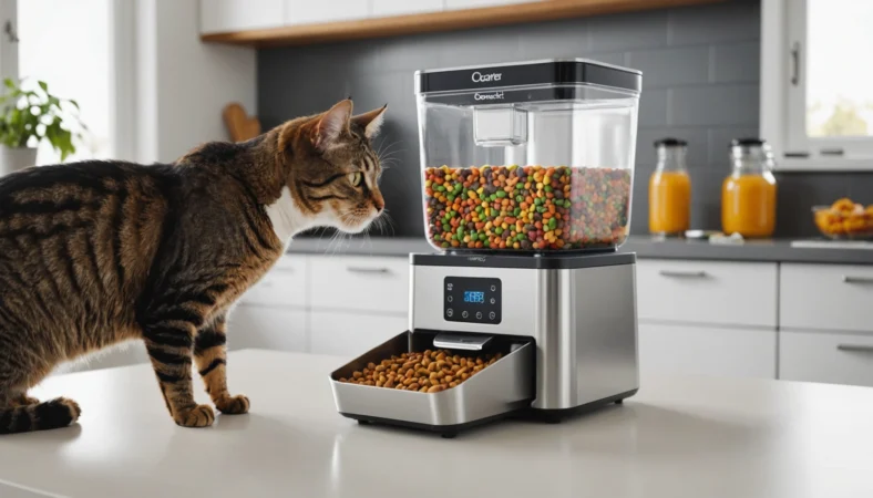 distributeur nourriture chat