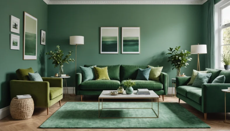 nuancier peinture vert