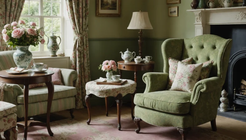 tissus style cottage anglais