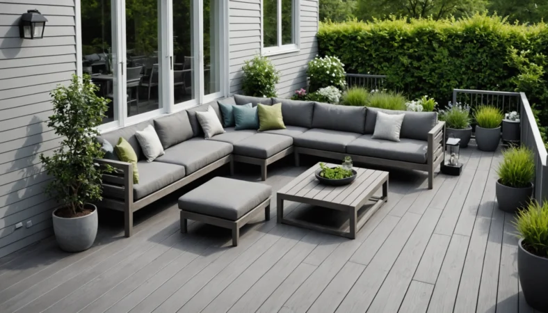 terrasse bois gris