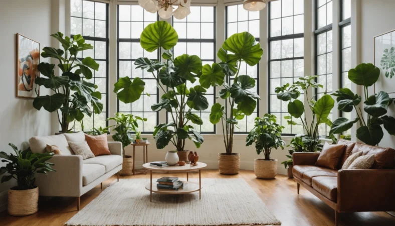 plantes avec grandes fleurs
