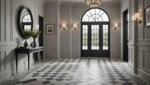 entrée moderne carrelée