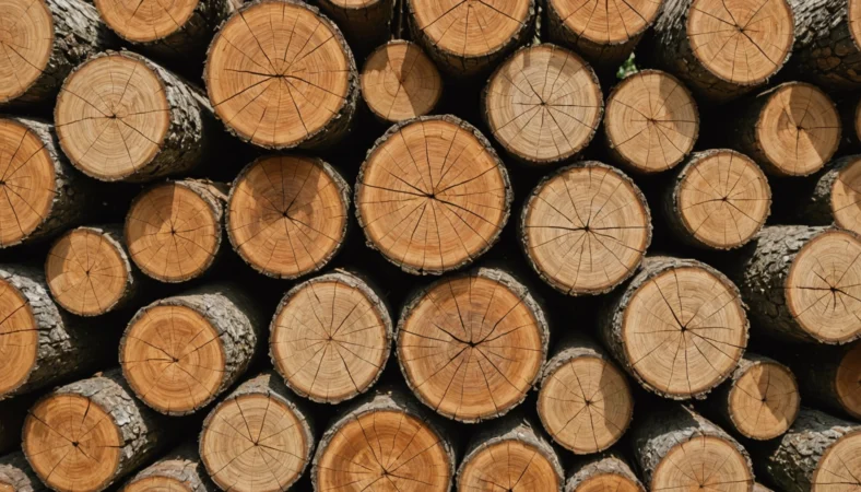 merule sur bois de chauffage