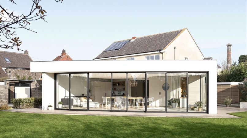 extension maison toit plat