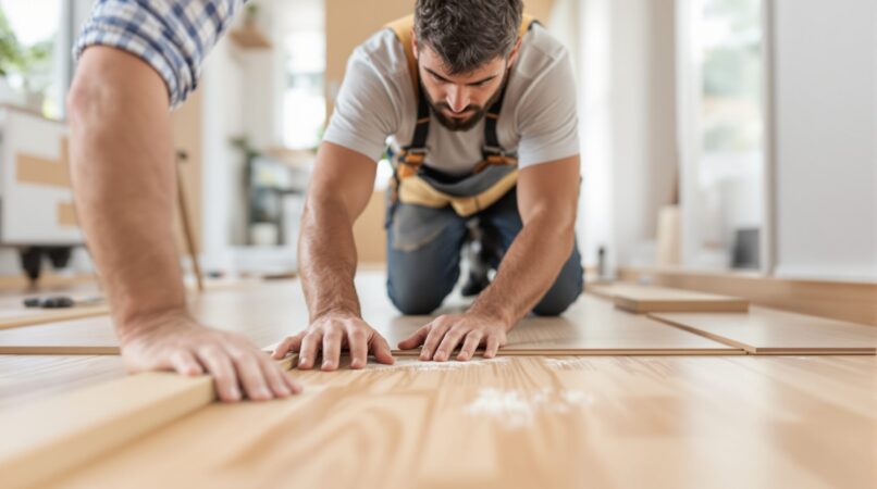 maison plancher bois