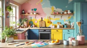 repeindre cuisine rustique