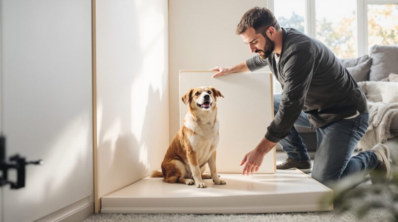 isoler un chien assis