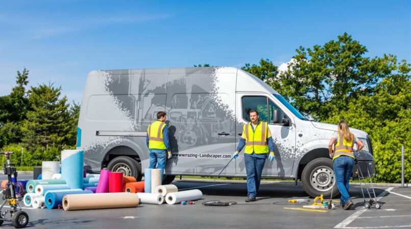 flocage camion paysagiste