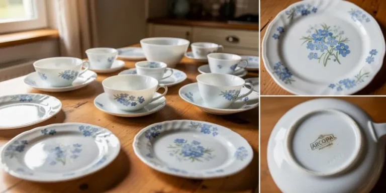 vaisselle arcopal myosotis