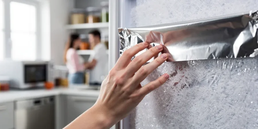 aluminium congélateur givre