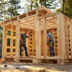 cabane en palette en bois