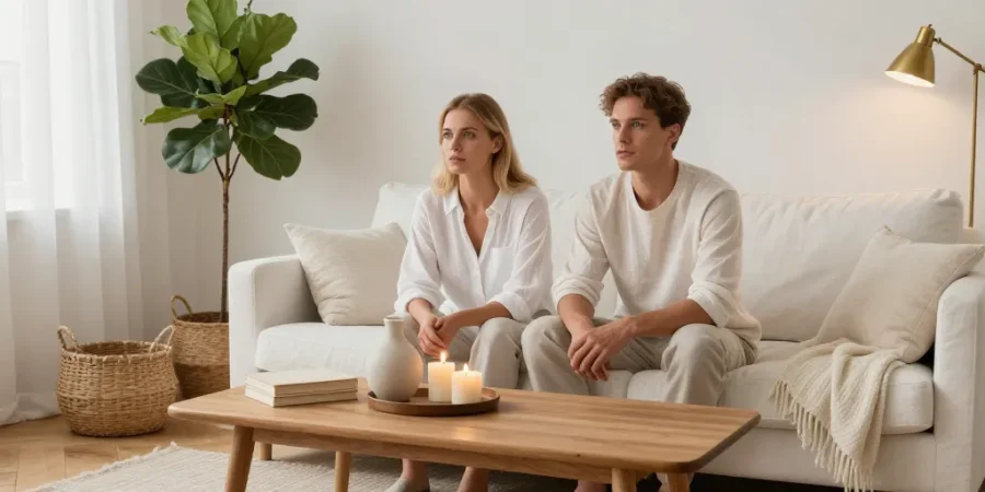 deco pour salon blanc