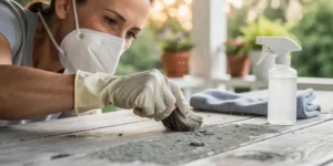 enlever du moisi sur du bois