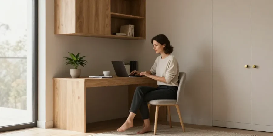 L'art d'intégrer un bureau sur mesure : le secret d'une maison sereine