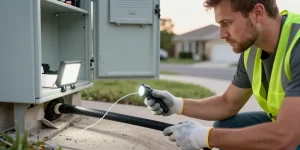 deboucher fourreau fibre