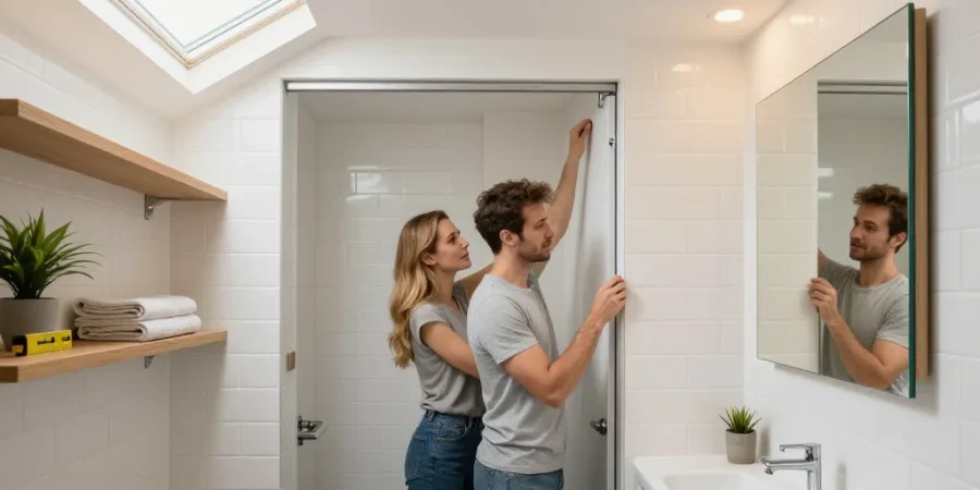 mini salle de bain couloir