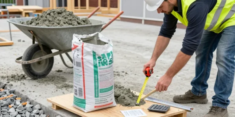 combien de m3 avec un sac de beton