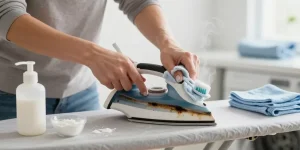 comment nettoyer une semelle de fer à repasser brûlé