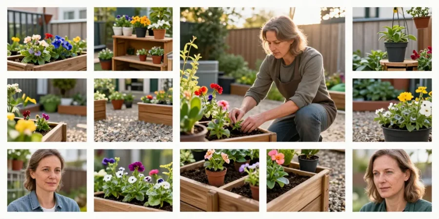 idee petit jardin fleuri