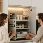 niche dans cuisine moderne