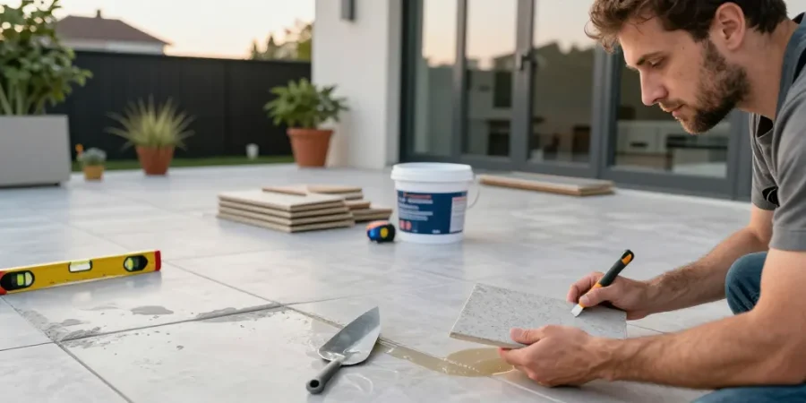 refaire carrelage terrasse