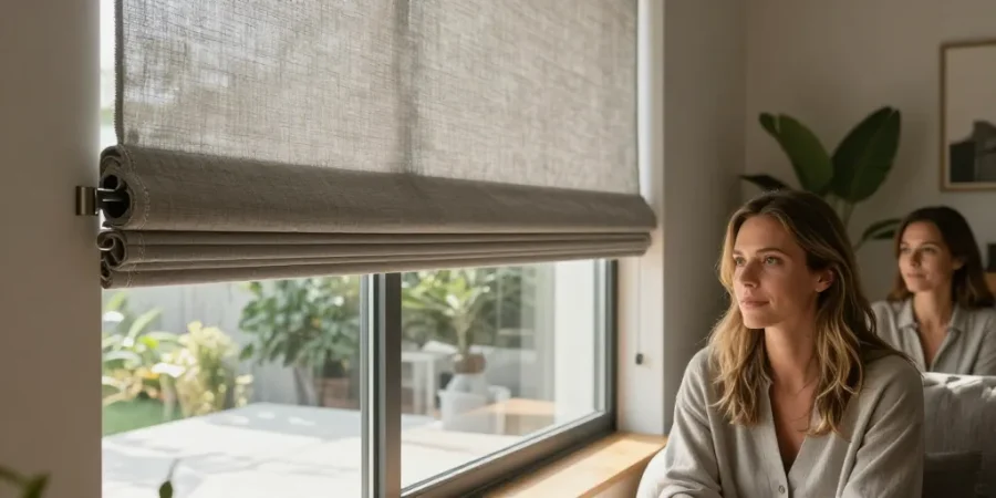 store californien baie vitrée