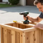 fabriquer un cache poubelle extérieur