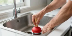 comment déboucher un évier avec une ventouse