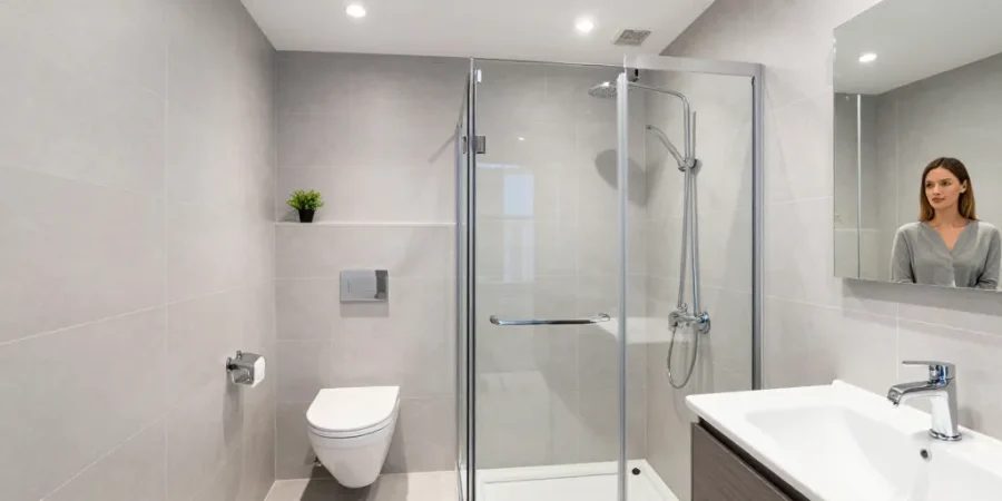 douche et wc dans 2m2