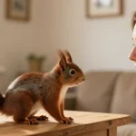 écureuil dans la maison signification