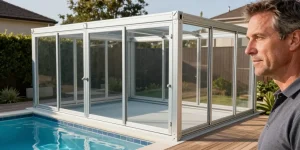 abris de piscine en aluminium sur mesure